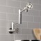 Kingston Brass Wall Mount Pot Filler Faucet, Brushed Nickel KS4108CG - alternate 3