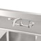 Koolmore 5 in. One compartment Stainless Steel Commercial Sink with Drainboards and Faucet SA151512-15B3FA - alternate 4