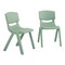 Flash Furniture Plastic Stacking School Chairs with 12 in Seat Height in Sage, 2PK 2-YU-YCX-001-SAGE-GG - alternate 1