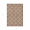 Homeroots 9' X 12' Brown Copper And Beige Geometric Washable Indoor Outdoor Area Rug 594741 - alternate 5