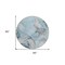 Homeroots 8' Round Teal Round Abstract Washable Non Skid Indoor Outdoor Area Rug 559537 - alternate 4