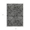 Homeroots 8' X 10' Black And Ivory Abstract Washable Indoor Outdoor Area Rug 598953 - alternate 3