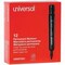 Universal Chisel Tip Permanent Marker, Broad Chisel Tip, Black, 12PK UNV07051 - alternate 1