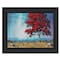 Homeroots Red Tree 2 Black Framed Print Wall Art 415717 - alternate 1
