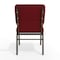 Flash Furniture Fabric Church Chair, Burgundy Patterned XU-CH-60096-BY-BAS-GG - alternate 4