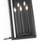Z-Lite Nova 5 Light Outdoor Wall Light, Black/Clear, 9.25 In W x 32 In H 5018XL-BK - alternate 3