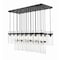 Z-Lite Fontaine 23 Light Linear Chandelier, Matte Black, 54.5 In W 7002P5-23L-MB - alternate 1