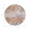 Homeroots 8' Copper And Ivory Round Abstract Washable Indoor Outdoor Area Rug 631337 - alternate 2