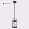 Vaxcel Harrison Mini Pendant Light, Matte Black, Clear Seeded Glass, 6.5-In. Wide P0460 - alternate 4