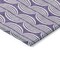 Homeroots 8' Purple And Ivory Round Ogee Washable Indoor Outdoor Area Rug 601598 - alternate 3