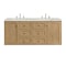 James Martin Vanities Laurent 60 in. Double Vanity, Light Natural Oak, w/ 3 CM Victorian Silver Quartz Top 545-V60D-LNO-3VSL - alternate 5