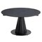 Homeroots 51" Black Stone and Metal Self-Storing Leaf Pedestal Base Round Top Extendable Dining Table 555192 - alternate 4