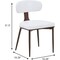Leisuremod Dilenny Faux Leather Dining Chair - Modern Padded Side Chair with Steel Legs DC49W - alternate 6