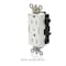 Leviton Straight Blade Receptacle, 5-15R, 15 A, 125V AC, Flush Mount, Self-Grounded M1626-2SU - alternate 2