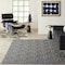 Homeroots 5' X 7' Dark Gray And Light Gray Geometric Indoor Outdoor Area Rug 550606 - alternate 4