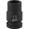 Channellock 1/2'' Drive 13 mm 6-Point Shallow Metric Impact Socket 302885 - alternate 1