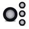 Bulbrite 14WLED 7 ROUND DISC LIGHT 3000K BLACK ALUMINUM, PIGTAIL, 4PK 862900 - alternate 1