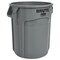 Rubbermaid Vented Round Brute Container, 20 Gal, Gray FG262000GRAY - alternate 1