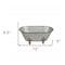 Homeroots 5" Gray Metal Hand Painted Decorative Tub Tabletop Sculpture 399640 - alternate 4