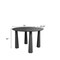 Homeroots 79" Black Solid Wood Oval Dining Table 721115 - alternate 4