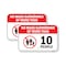 Signmission No More Gatherings Of More Than 10 People, 12'' X 18'' 2 Signs, Heavy Gauge Aluminum, 2PK A-1218-2PACK-25441 - alternate 1