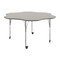 Flash Furniture Commercial Adjustable Height Flower Activity Table with Locking Casters-LT Gray XU-A60-FLR-LTGRY-T-A-CAS-GG - alternate 1