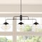 Jonathan Y Avery 37.5" 3-Light Industrial Farmhouse Rustic Iron/Glass Linear LED Pendant, Oil Rubbed Bronze/Clea JYL7588A - alternate 5