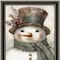 Homeroots Old World Frosty The Snowman Black Framed Wall Art 572088 - alternate 4