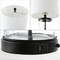 Jonathan Y Alexander 21" Modern Designer Iron/Water Glass LED Table Lamp w/ USB A+C Charging Ports, Black/C, 2PK JYL4058A-SET2 - alternate 3