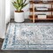 Jonathan Y Modern Persian Vintage Medallion Light Gray/Blue 10 ft. x 13 ft. Area Rug MDP106A-13 - alternate 4