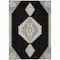 Homeroots 5' X 8' Black Gold And Gray Oriental Washable Indoor Outdoor Area Rug 598383 - alternate 3