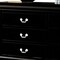 Homeroots 60" Black Solid and Manufactured Wood Six Drawer Double Dresser 490455 - alternate 5