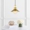 Jonathan Y Colin 9.75" Adjustable Iron/Glass Retro Hurricane LED Pendant, Brass Gold JYL6120A - alternate 7