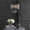Jonathan Y Gigi 13 in. Metal/Crystal Adjustable LED Drop Chandelier, Black/Clear JYL7463A - alternate 6