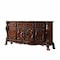 Homeroots 20" X 66" X 38" Cherry Oak Wood Poly Resin Dresserserver 347000 - alternate 2