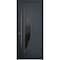 Vdomdoors Steel Door Deux 6501 Anthracite Stainless Inserts Single Modern Painted-W36xH80-Left Inswing DEUX6501EXD-BLK-W36 x H80-Left-hand Inswing - alternate 1