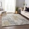 Homeroots 5' X 8' Midnight Ivory And Beige Abstract Washable Indoor Outdoor Area Rug 643614 - alternate 4