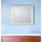 Homeroots 37" White Square Wood Framed Mounted Dresser Mirror 486454 - alternate 2