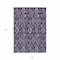 Homeroots 10' X 14' Eggplant Purple And Lavender Damask Washable Indoor Outdoor Area Rug 588165 - alternate 4