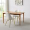 Homeroots Set of Two White and Gold Upholstered Faux Leather And Metal Dining Side Chairs, 2PK 573327 - alternate 4