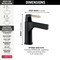 Delta Zura Single Handle Bathroom Faucet - Less Pop Up 574-GZLPU-DST - alternate 2