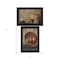 Homeroots Set Of Two Candle Light and Flowers 2 Black Framed Print Wall Art, 2PK 407119 - alternate 5