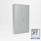 Pucel Heavy Duty Storage Cabinet, 4 Adjustable Shelves on 6 in Legs, 48 in W x 90 in H x 19 in D, Gray HDSC-4884-19-4L - alternate 1