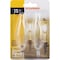 Sylvania Incandescent Lamp, 15 W, B10 Lamp, Candelabra Lamp Base, 65 Lumens, 2850 K Color Temp 13448 - alternate 1