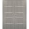 Sartodoors Modern Double Pocket Doors, Planum 0020 Grey Oak, Kit Trims Rail Hardware, Solid Wood Interior Bedr PLANUM0020DP-SD-48 - alternate 4