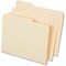 Universal Top Tab File Folders, 1/3-Cut Tabs: Assorted, Letter Size, 0.75 in. Expansion, Manila, 50PK UNV18104 - alternate 2