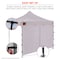 Ergodyne White Pop-Up Tent Zipper Door Sidewall - 10ft 6196 - alternate 5