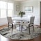 Homeroots 8' Black Ivory And Beige Round Abstract Washable Indoor Outdoor Area Rug 612306 - alternate 6