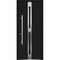 Vdomdoors Steel Door Deux 1755 Black Enamel Stainless Inserts Single Modern Painted DEUX1755EXD-BLK-W36 x H80-Right-hand Inswing - alternate 1