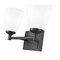 Z-Lite Oren 2-Light Vanity, 16 in W, Matte Black 7004-2V-MB - alternate 3